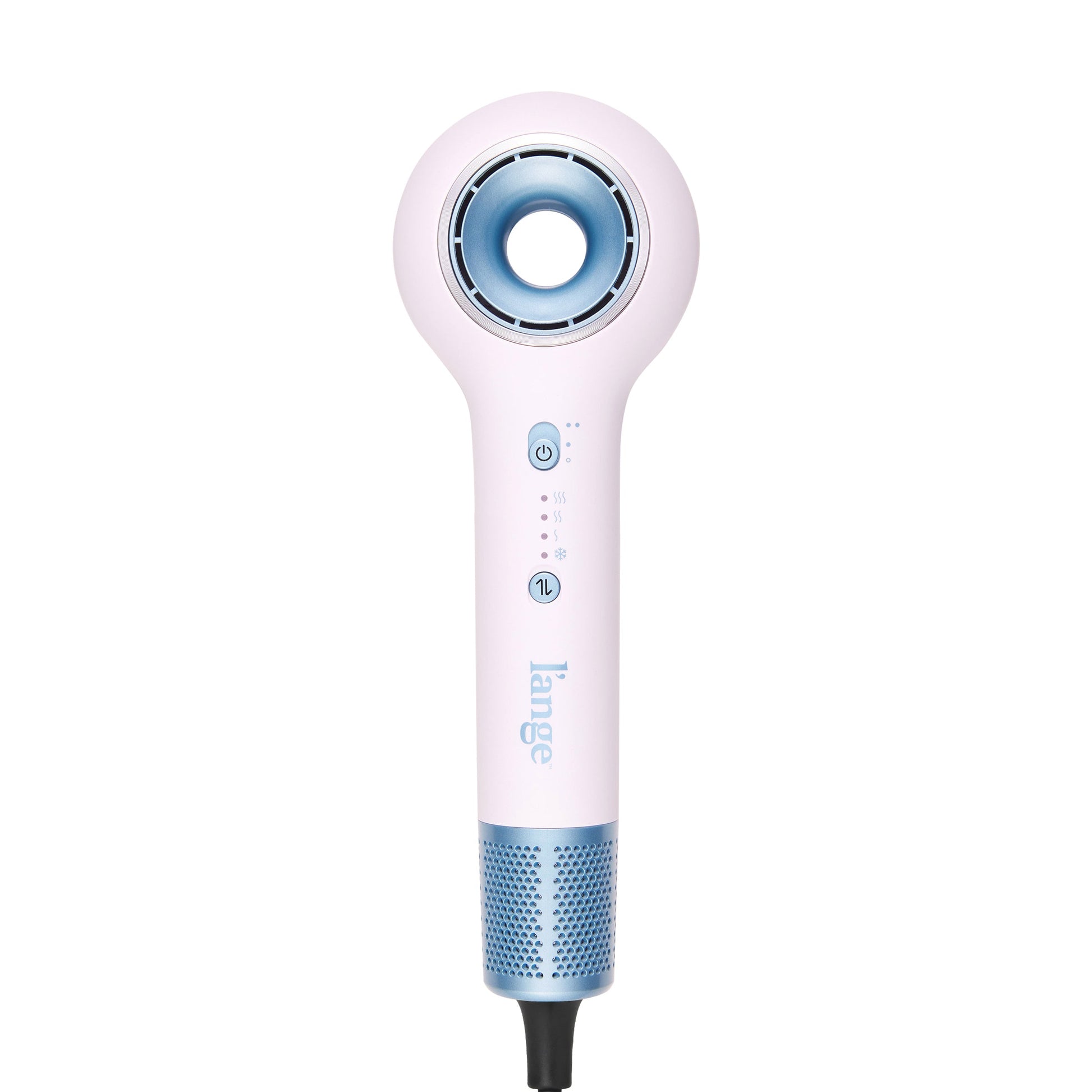 White L'ange HaloRing Hair Dryer in a blank background